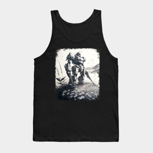 Lonely Mech Tank Top by BankaiChu